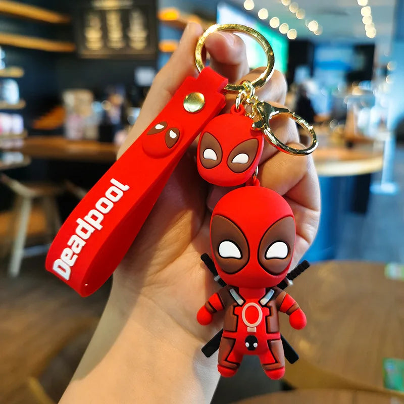 Marvel Cute Doll Pendant Anime Figures Deadpool Q Version Fashion