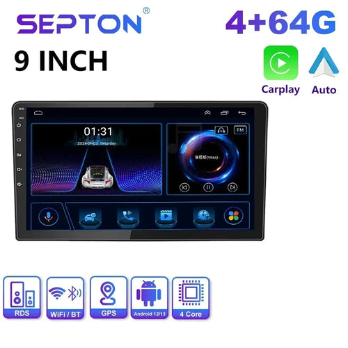 SEPTON 7"/9"/10" Universal 2 DIN Car Radio WIFI Car Audio Multimedia