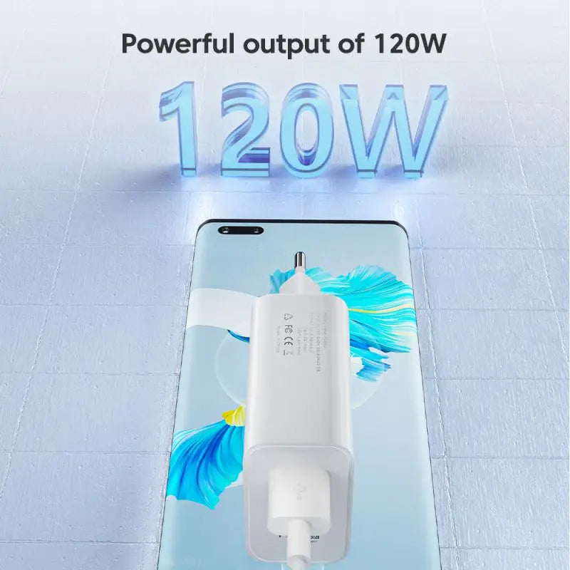 Xiaomi 120W Super Fast Charger 6A Cable USB 5.0 Type-C USB Turbo