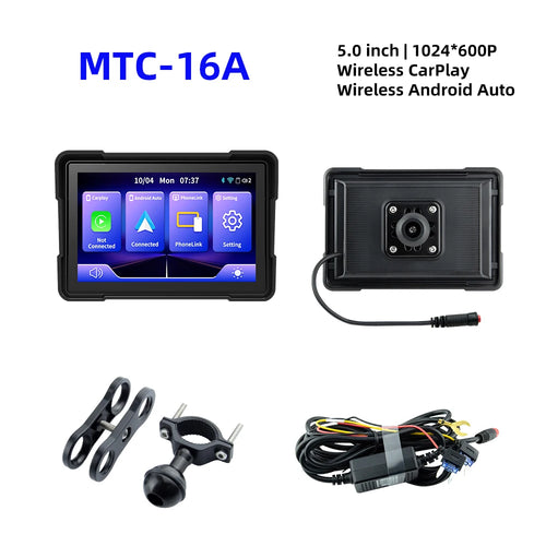 EKIY 5 inch Wireless CarPlay Moto Android Auto Portable Digital