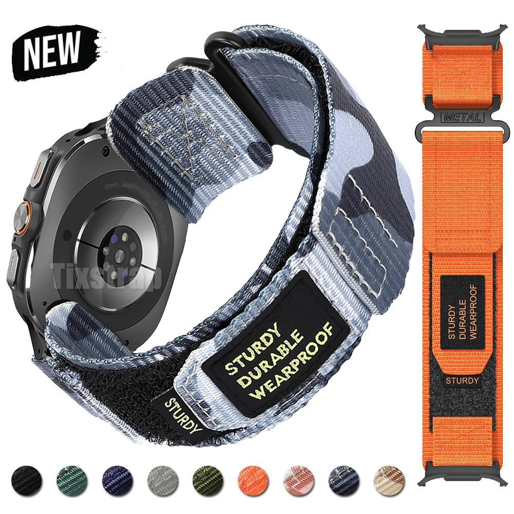 Nylon Strap for Samsung Galaxy Watch 7 Ultra 47mm Band Sport Bracelet