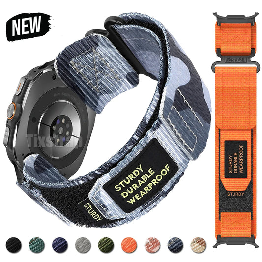 Nylon Strap for Samsung Galaxy Watch 7 Ultra 47mm Band Sport Bracelet