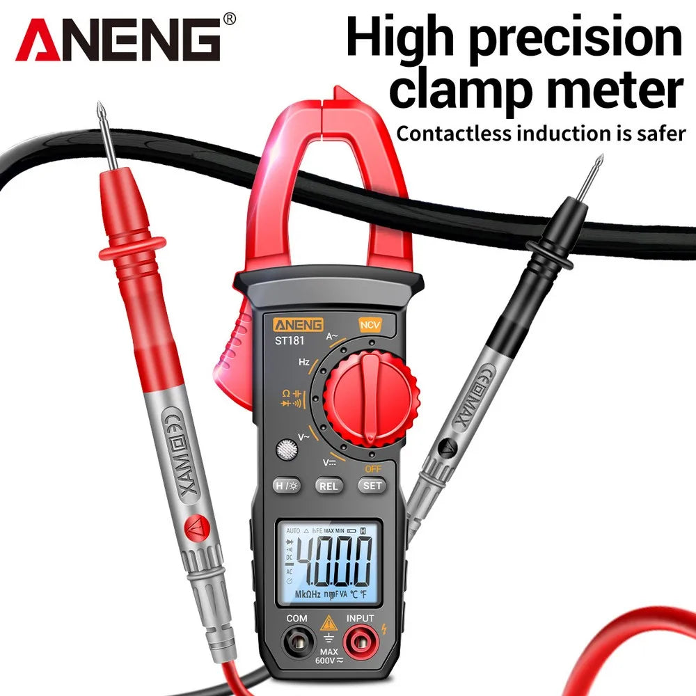 ANENG ST181 Clamp Meter 4000 Counts Current Ammeter Tester Digital