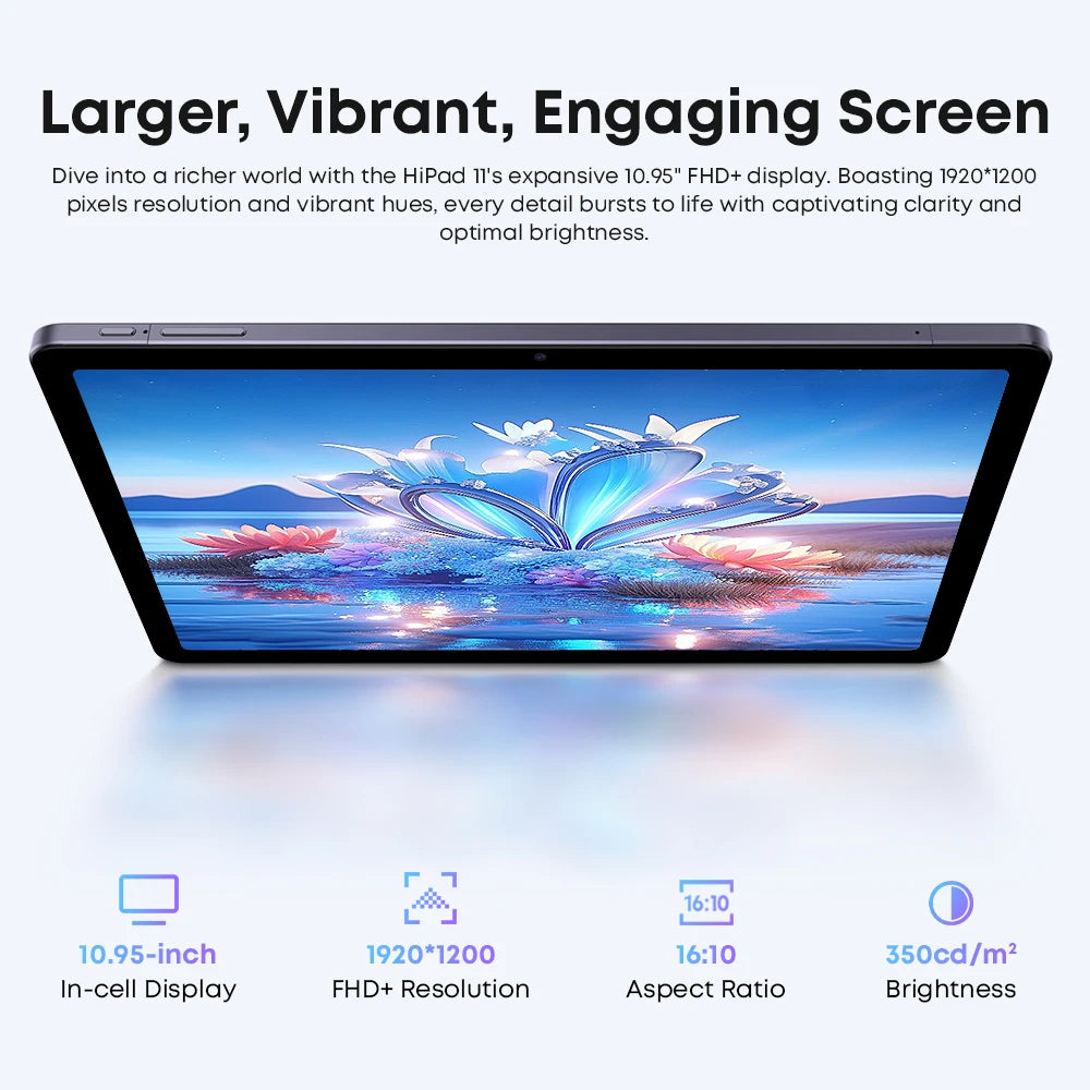 CHUWI HiPad 11 Tablet 10.95inch 1920x1200 FHD 4G LTE Unisoc T616 6GB