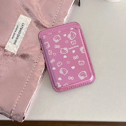 Cute Sanrio Hello Kitty Magnetic Wallet Holder Magsafe Wireless Charge