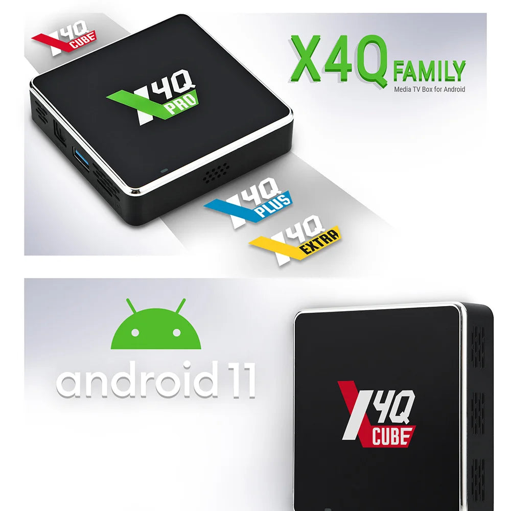 Ugoos X4Q Pro TV BOX Android 11 Smart TV Box S905X4 DDR4 4GB 32GB Wifi