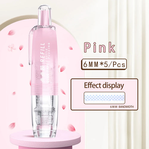 6-piece set Of Double-sided Adhesive Tape, Double-sided Tape Roller,