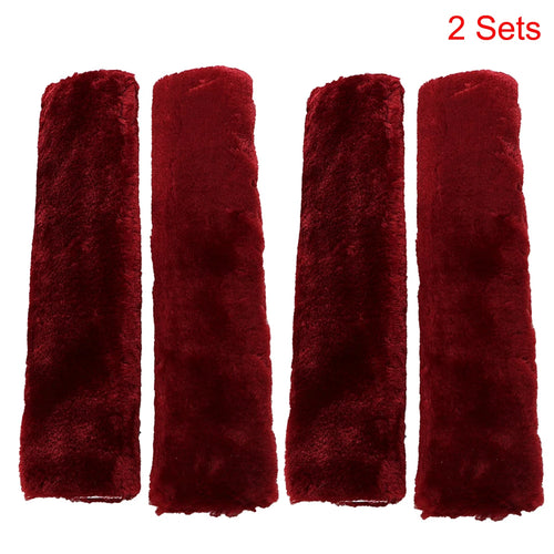 2Pcs Soft Plush Car Seat Belt Cover Shoulder Pad Winter Comfortable