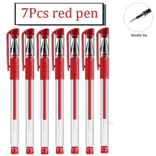 35 PCS Gel Pen Set School Supplies Black Blue Red Ink Color 0.5mm