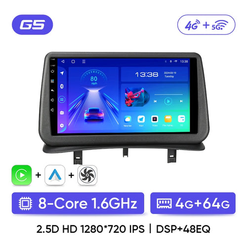 Ainavi Car Radio for Renault Clio 3 2005-2014 Wireless CarPlay Android