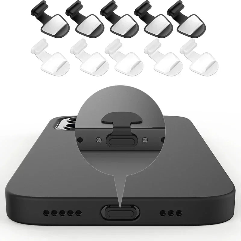 2/4/6PCS Charging Port Anti-Dust Dirt Plug for IPhone Samsung USB