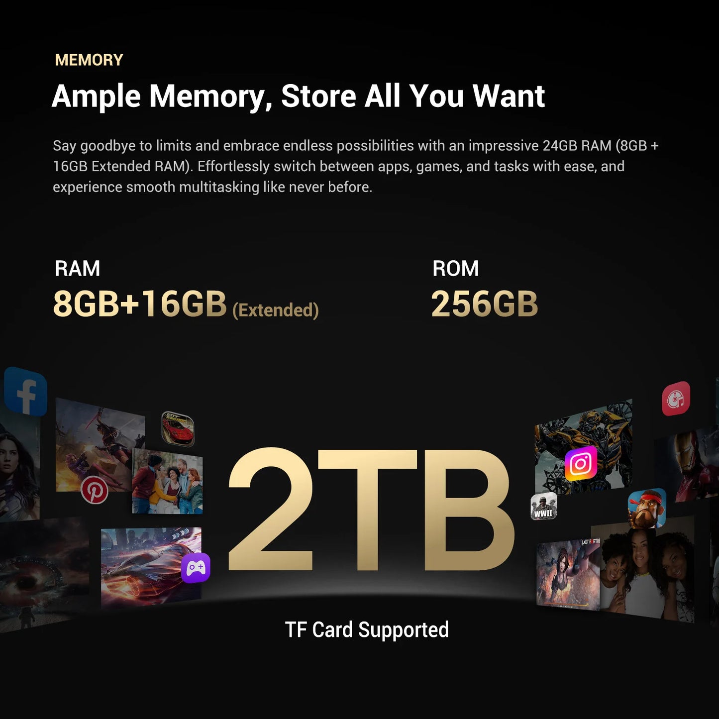 FOSSIBOT F109 Rugged Phone 10600mAh 6.745"HD+Smartphone Android 14