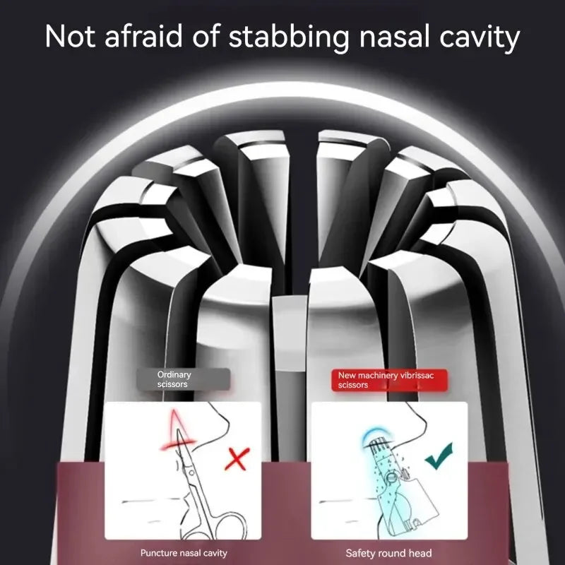 Barbeador elétrico portátil masculino, indolor nariz cabelo aparar,