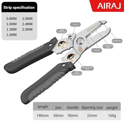 AIRAJ Multifunctional Handheld Branching and Crimping PliersStripping