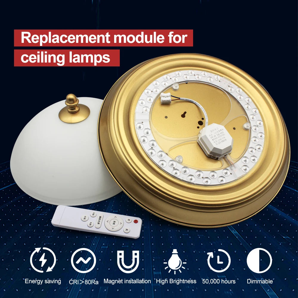 LED Panel Light 220V-240V Ceiling Light LED Module 24W-120W Round Ring