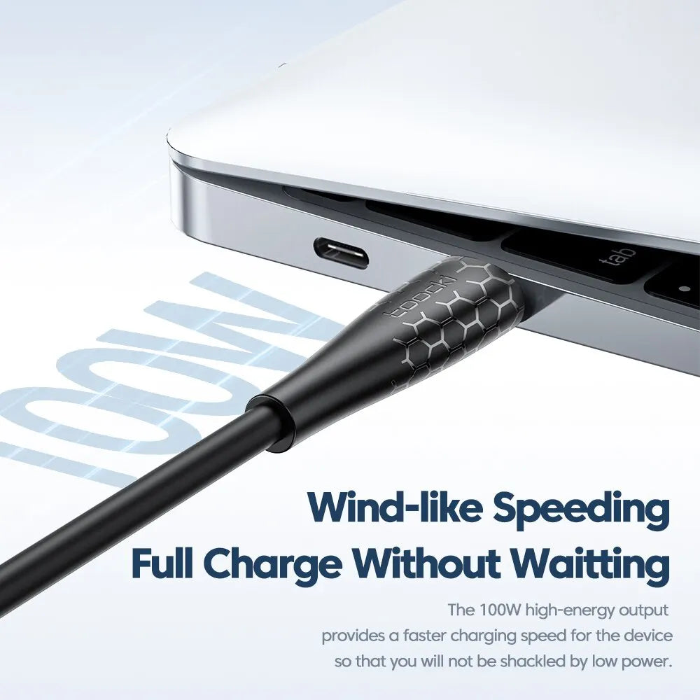 Toocki 2 Pack 100W USB C Cable Type C For Xiaomi Pro Realme Redmi Note