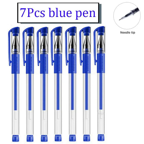 35 PCS Gel Pen Set School Supplies Black Blue Red Ink Color 0.5mm