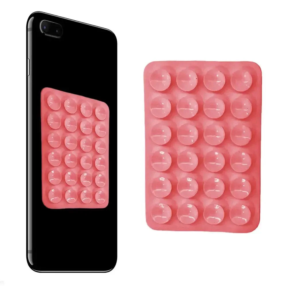 Suction Cup Wall Stand Mat Multifunctional Silicone Leather Square
