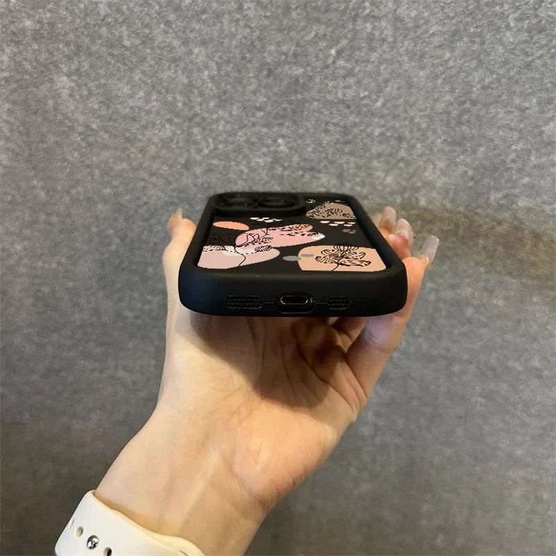 Abstract Plants Phone Case for IPhone 14 Pro Max 13 12 Mini 11 15 Pro