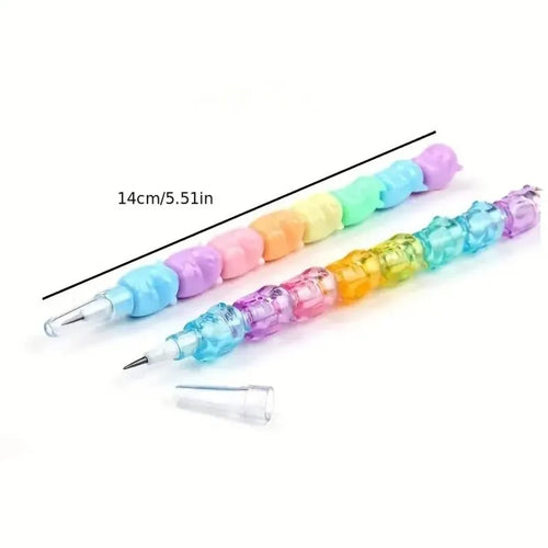 2pcs/Set Cute Bear Non Sharpening Mechanical Pencil Student Writing