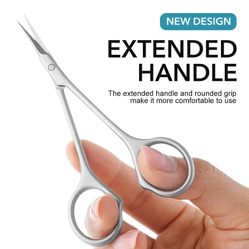 Stainless Steel Cuticle Scissors Dead Skin Remover For Nails Art