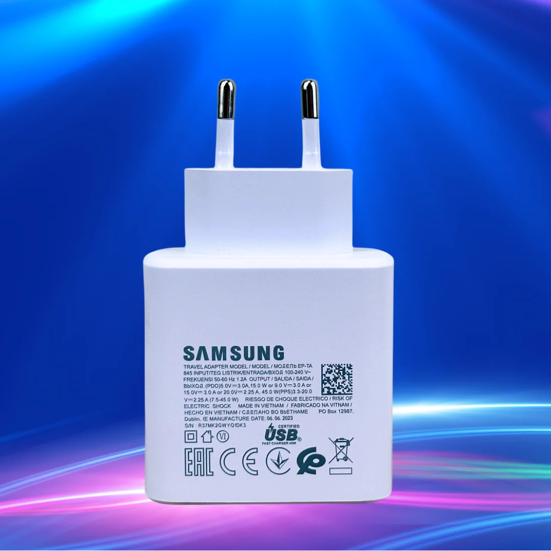 Original Samsung 45W Charger Type C EU Super Fast Charge Adapter For