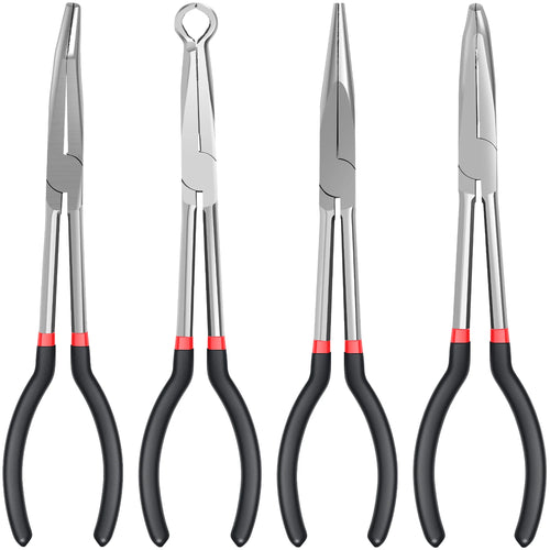 3/5Pcs Hose Gripper Plier Carbon Steel Spark Plug Removal Pliers Long