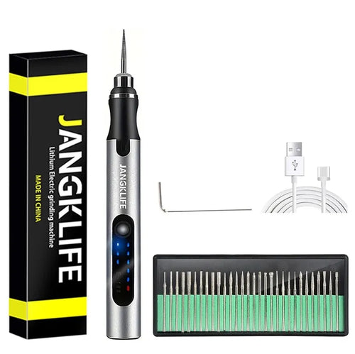 USB Cordless Rotary Tool Kit Woodworking Engraving Pen DIY For Jewelry