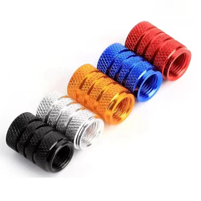 4pcs Universal Car Wheel Tire Valve Stem Caps Dust Covers Aluminum