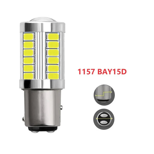 2x 1156 LED BA15S P21W PY21W BAY15D 5630 5730 33SMD LED Bulb BAU15S