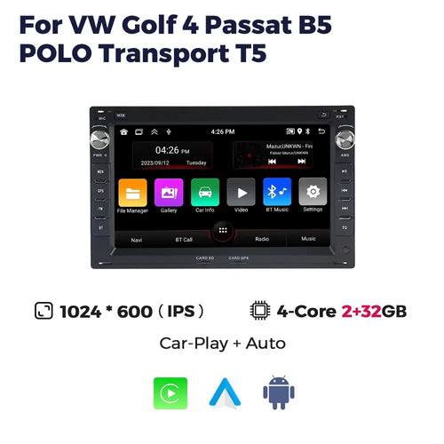 MEKEDE 7” HD Car Radio For VW PASSAT B5 MK4 MK5 SHARAN Jetta Polo 9n