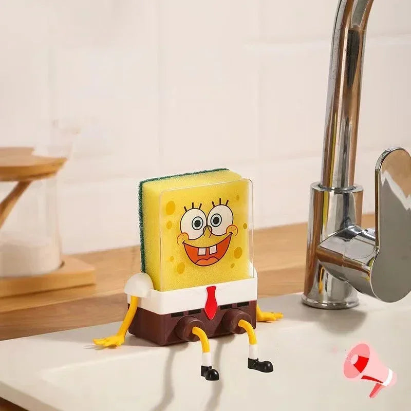 SpongeBob SquarePants Dish Washing Brush Sponge Kitchen Supplies Drain