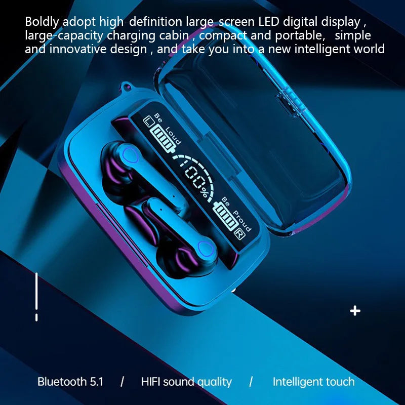 M19 Bluetooth Headset Wireless Tws Gaming Support Noise-cancelling