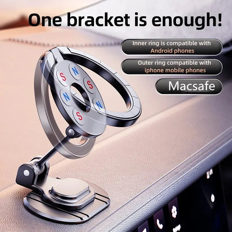 Magnetic Car Phone Holder Stand Magnet Car Mount GPS Mobile Support In