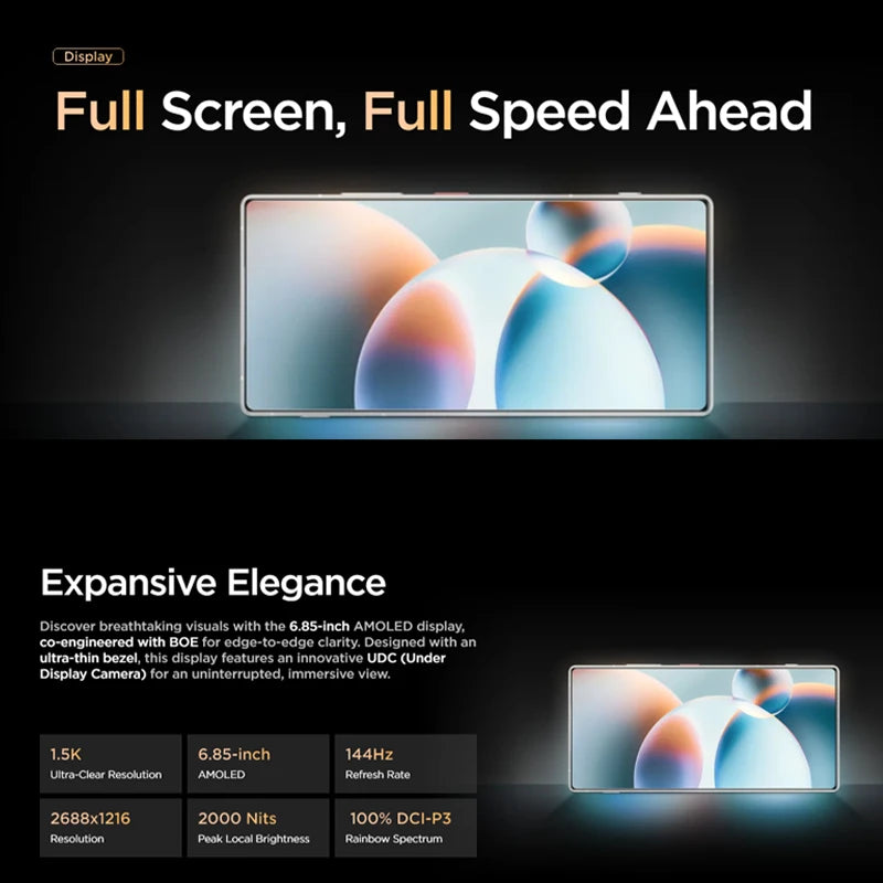 New Original Global Version Nubia Z70 Ultra NX733J Snapdragon 8 Elite