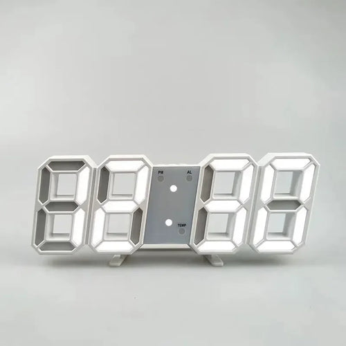 3D Mini Clock LED Digital Wall Clock Desk Clock Electronic Alarm Clock