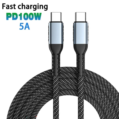 PD 240W Ultra Fast Charging Cable for Macbook Pro 100W 5A USB Type C