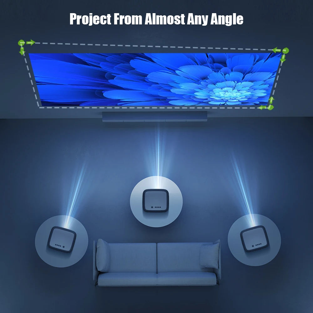 BYINTEK X25 Full HD Projector 1080P 4K Video 900Ansi  Auto Focus  WiFi