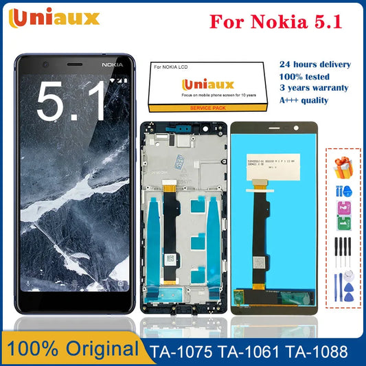 IPS LCD For Nokia 5.1 LCD Display Touch Screen Digitizer Assembly For