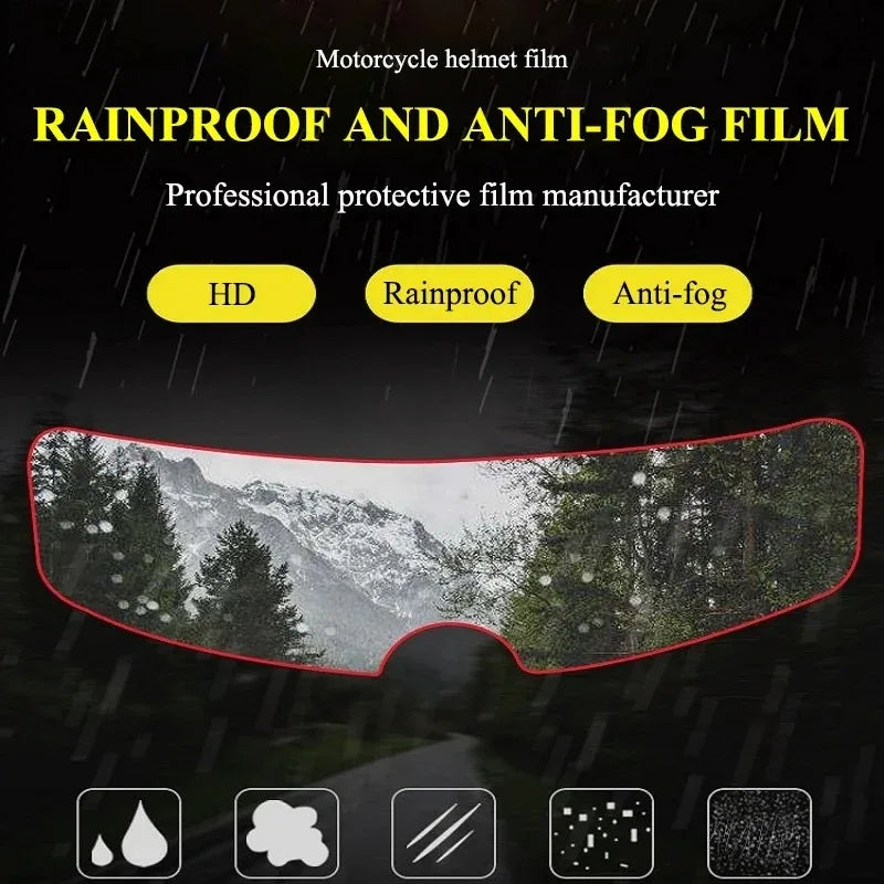 Motorcycle Helmet Mirror Rainproof Film Rainproof Anti Fog Sticker