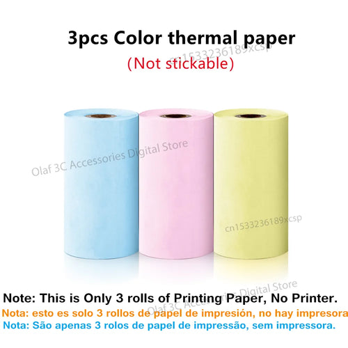 Meow Mini Label Printer Thermal Portable Printers Stickers Paper