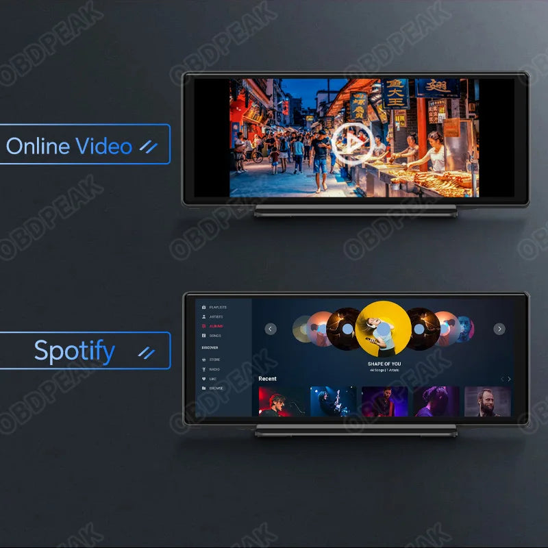 T30 10.26 AI Screen Dash Cam Android 13 System Carplay Android AUTO 5G