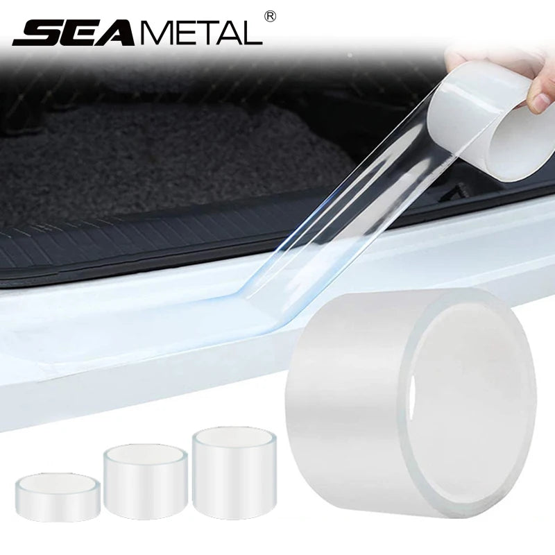 SEAMETAL Car Door Threshold Protective Film Transparent Car Sticker