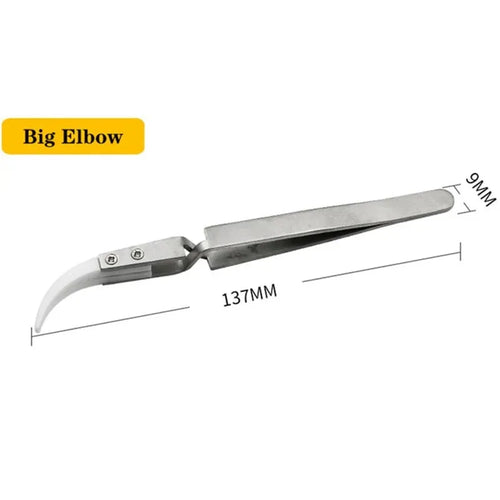 3 Pcs Ceramic Straight Tip Electronic Soldering Tweezers, Anti-Static