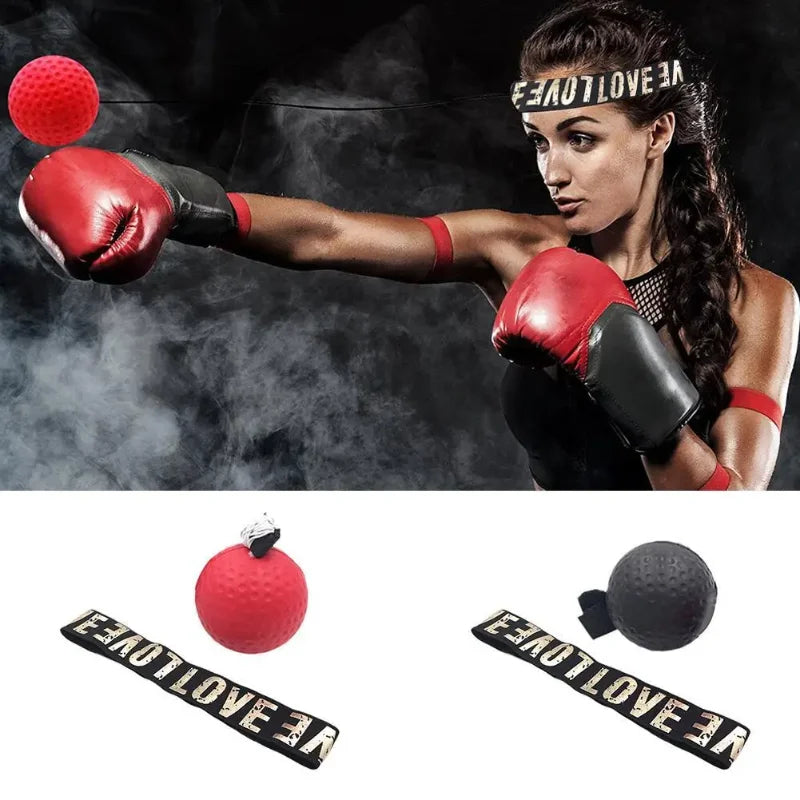 1Pcs MMA Boxing Speed Ball Head-Mounted Pu Punch Sanda Training Hand