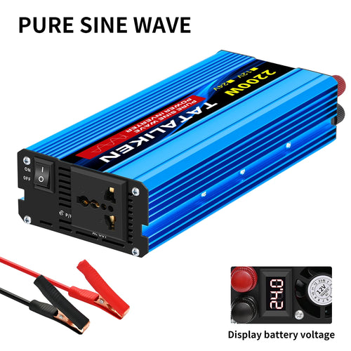 Pure Sine Wave Inverter 1000W-4000W DC 12V/24V to AC 220V 50hz Power