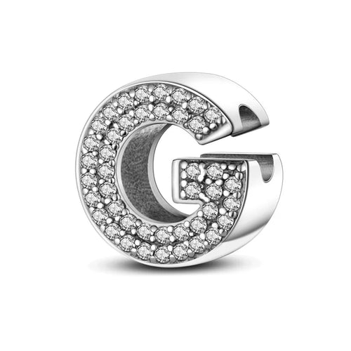 26 Letters Charm Beads Fit For Pandora 925 Sterling Silver Bracelet