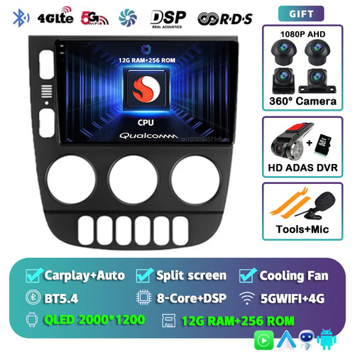 Android 14 Carplay Auto 2K Screen Car Radio Multimedia Player