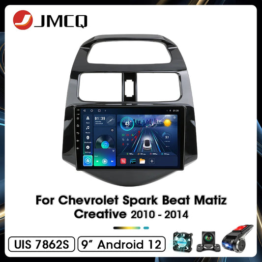 JMCQ 9" Car Stereo Radio For Chevrolet Spark Beat Matiz Creative 2010