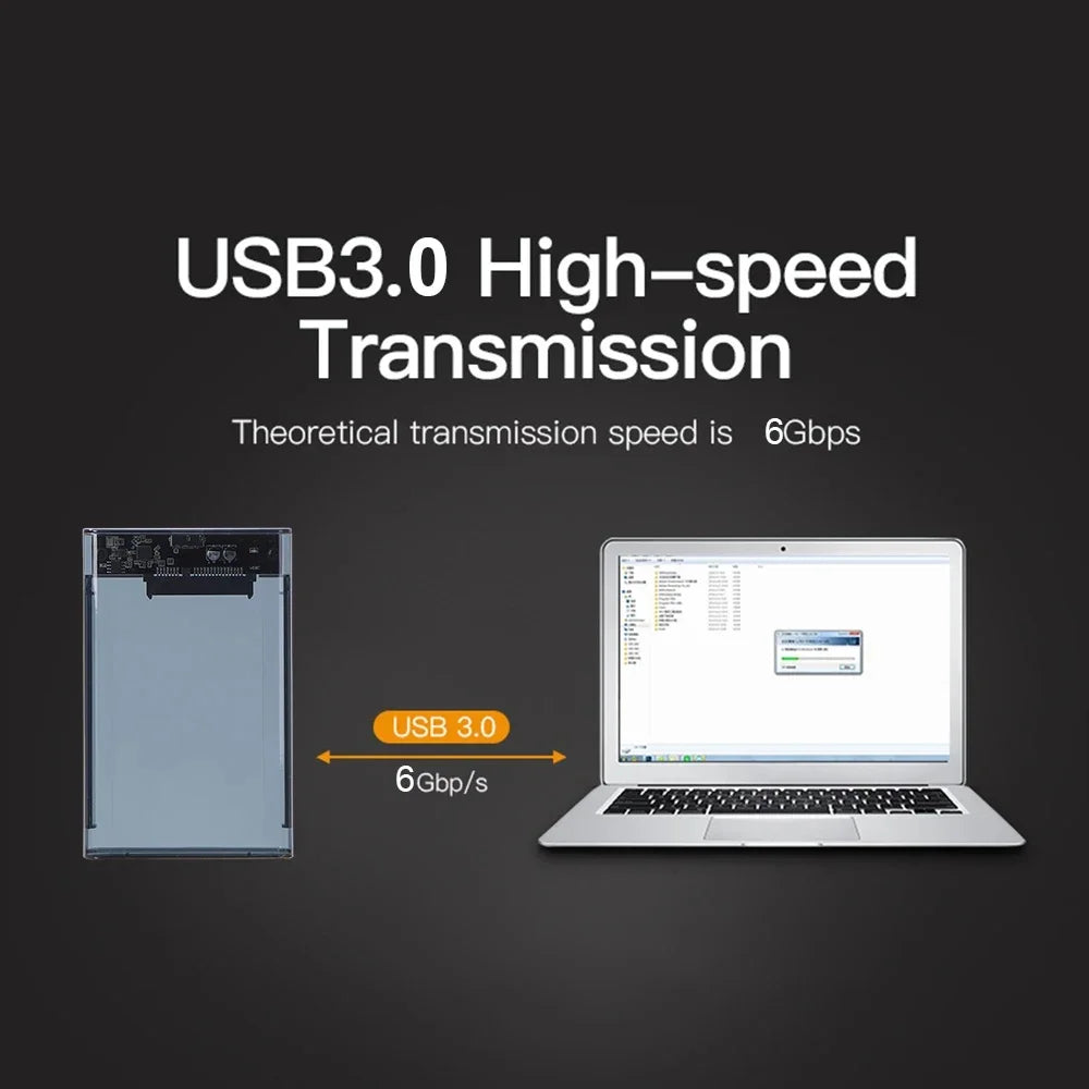 USB 3.0 External Hard Drive Enclosure 2.5 inch SATA to USB3.0 UASP